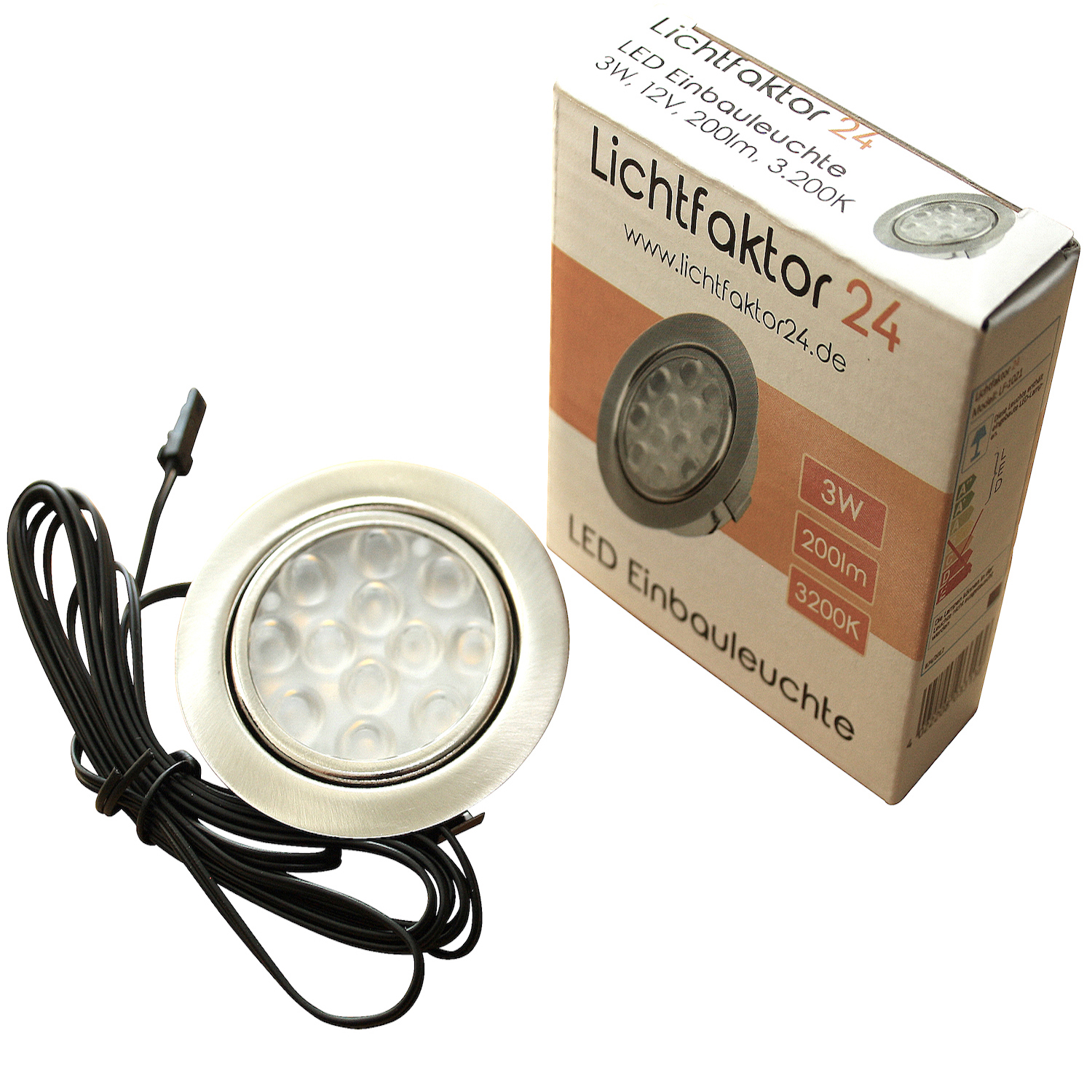 Flache LED Einbaustrahler mit sehr geringer Einbautiefe - Lichtfaktor24