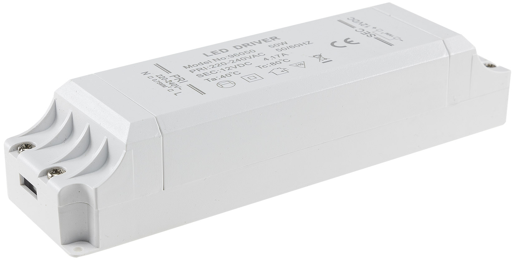 Elektronischer LED Trafo 1 -> 50Watt für LED Lampen oder Stripes -  stabilisierte Spannung. - Lichtfaktor24