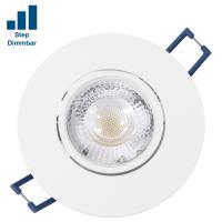 LED Einbauleuchte - 230V - 4.5W - Weiss - Step dimmbar - Ø=90x25mm